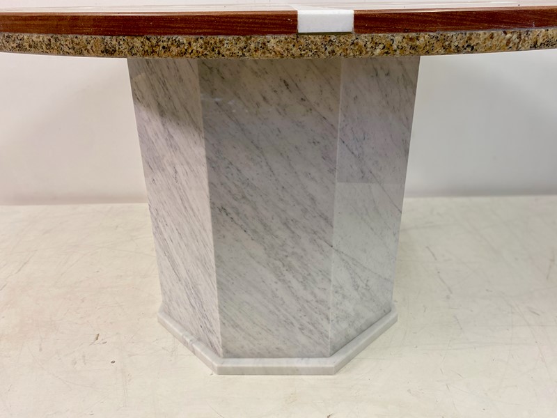 1970s Red and White Marble Dining Centre Table-august-interiors-img-0922-main-638023960097309838.jpeg
