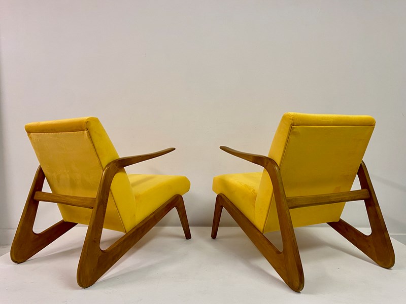 Pair Of Contemporary Italian Armchairs In Yellow Velvet-august-interiors-img-3362-main-638106971592033429.jpeg