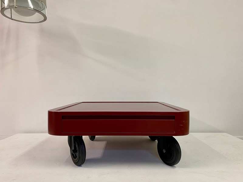 1980S Italian Red Laminate Coffee Table On Wheels-august-interiors-img-3884-main-638131979627303688.jpeg