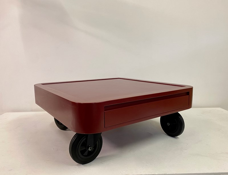 1980S Italian Red Laminate Coffee Table On Wheels-august-interiors-img-3889-main-638131979799130924.jpeg