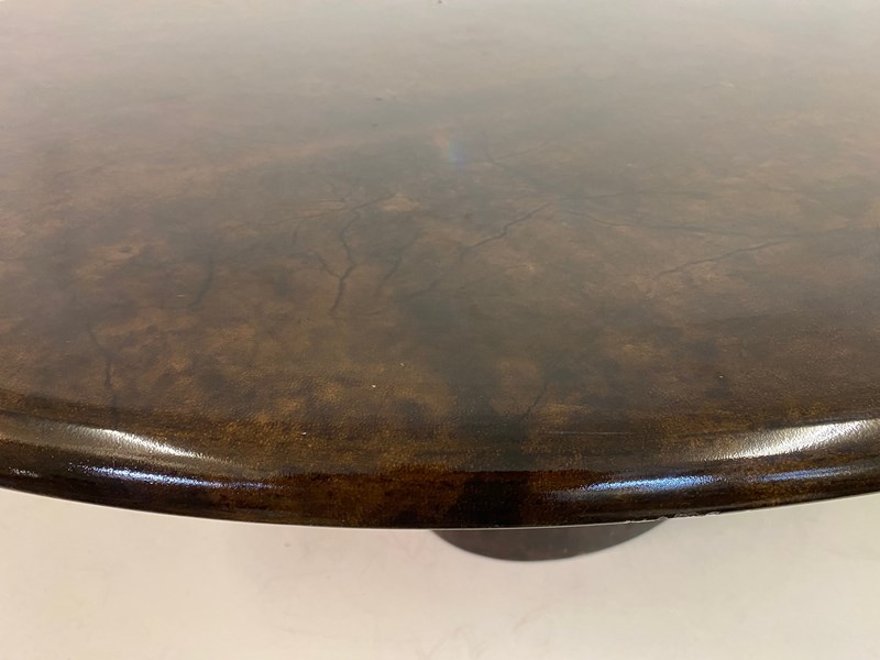 Brown Lacquered Goatskin Oval Dining Table By Aldo Tura-august-interiors-img-3956-main-638131990279539128.jpeg