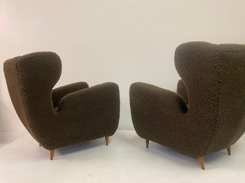 Pair Of Large 1950S Italian Armchairs In Chocolate Boucle-august-interiors-img-5830-main-638209887133503760.jpeg