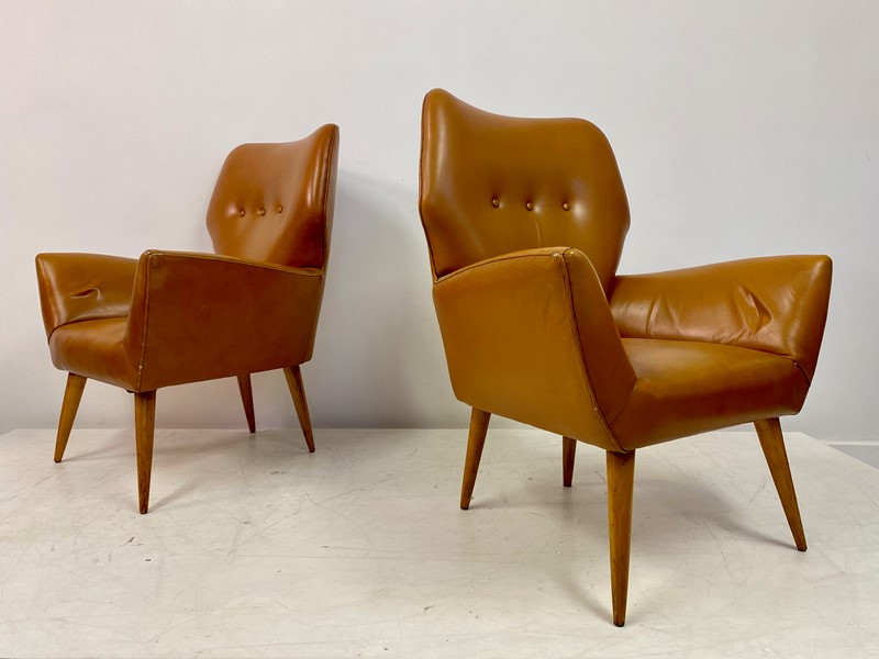 Pair of 1950s Italian Armchairs in Brown Leather-august-interiors-img-9979-main-637991878343655006.jpeg