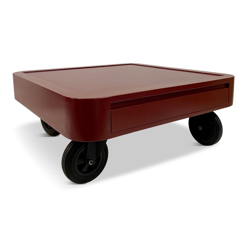 1980S Italian Red Laminate Coffee Table On Wheels-august-interiors-red-laminated-coffee-table-on-wheels-main-638131979192505693.jpg