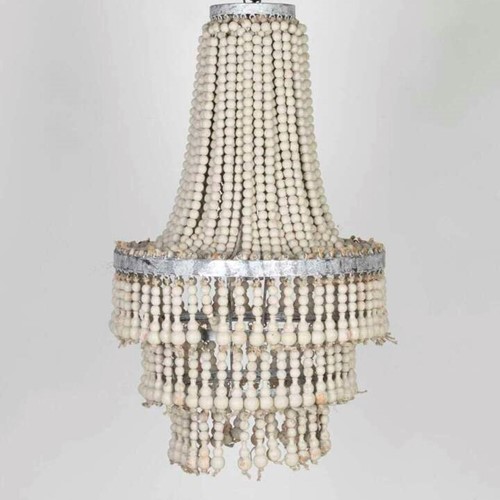 Wooden Beaded Chandelier