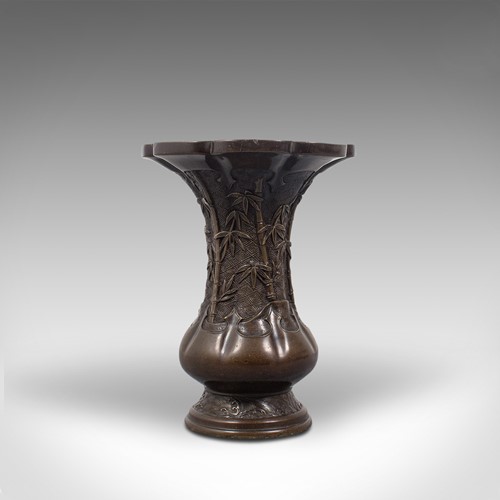 Antique Oriental Vase, Chinese, Bronze, Decorative Baluster Urn, Victorian, 1900