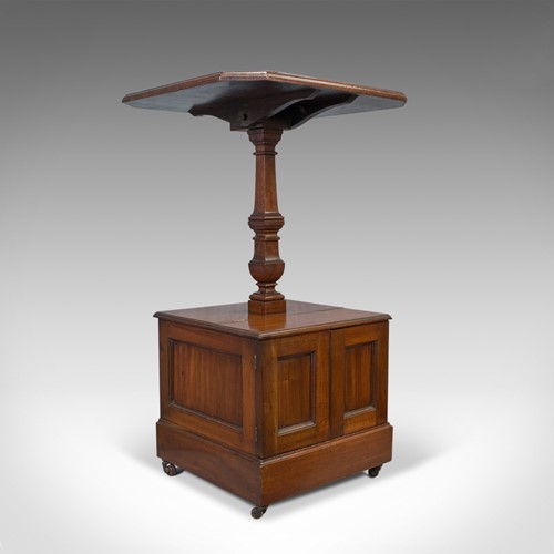 Antique Purdonium, Table and Coal Box, English, Walnut, Early 20th Century c1910