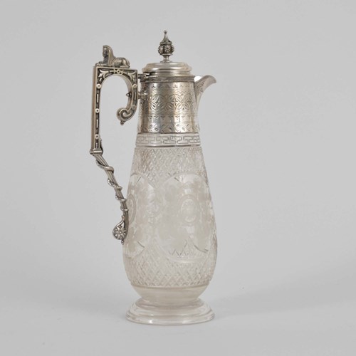 19Th Century Silver Plated Claret Jug