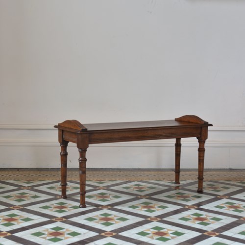 Aesthetic Movement Oak Bench Or Window Seat