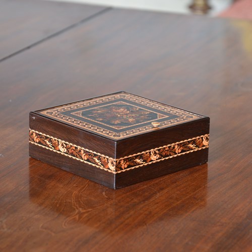 Rosewood Tunbridge Ware Box