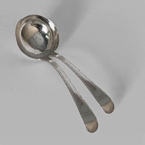 Pair Of 18Th Century Hester Bateman Silver Ladles, 1781