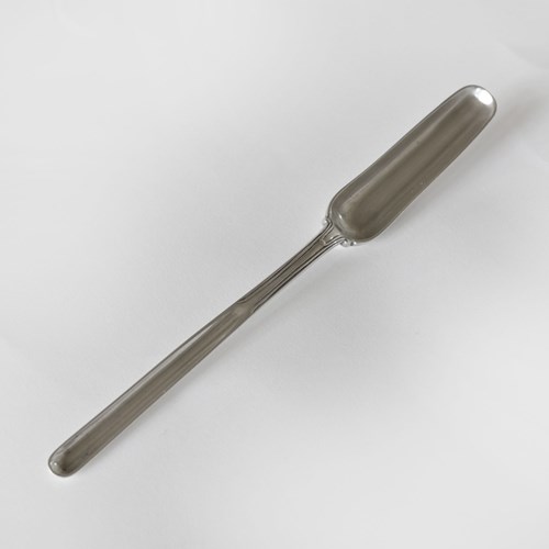 19Th Century Benjamin Smith Silver Marrow Scoop
