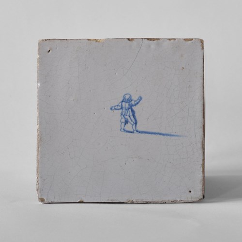18Th Century Delft Tile