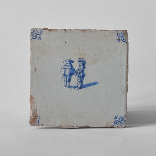 18Th Century Delft Tile