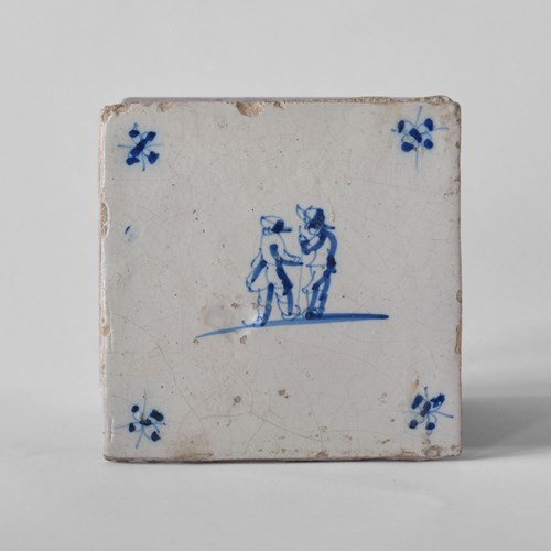 18Th Century Delft Tile