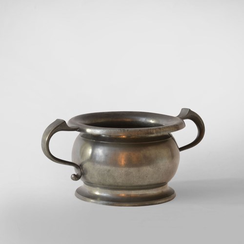 Scottish Georgian Pewter Chamber Pot By W.Scott Of Edinburgh