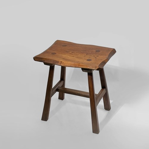 Small Rustic Elm Table Or Stool