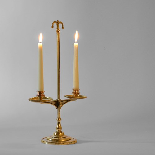 19Th Century Cast Brass Student’S Lamp