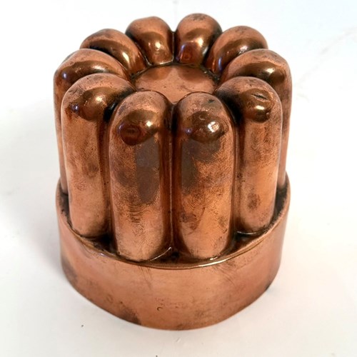19Th Century Round Copper Jelly Mould