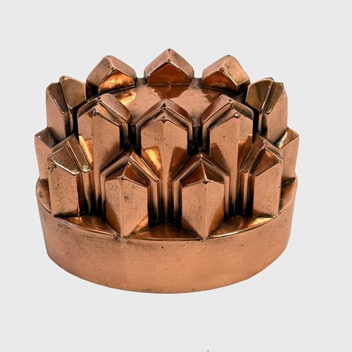 19Th Century Oval Copper Jelly Mould