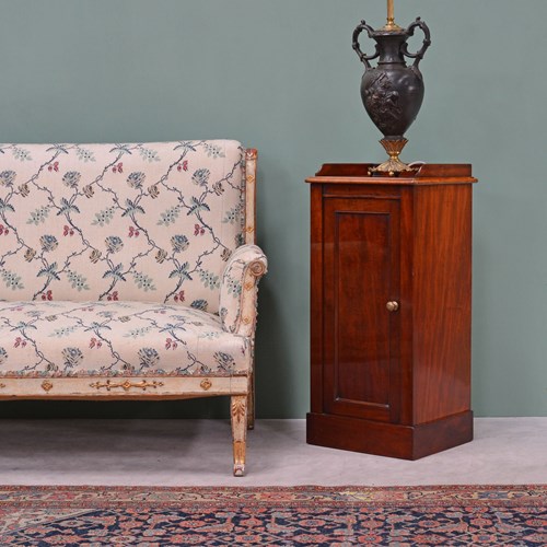 19Th Century Mahogany Bedside Cabinet By Holland & Sons