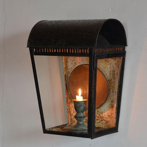 19Th Century Tole Wall Lantern