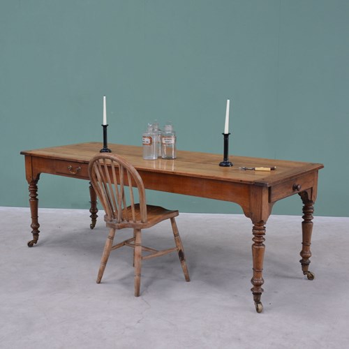 19Th Century French Fruitwood Farmhouse Table