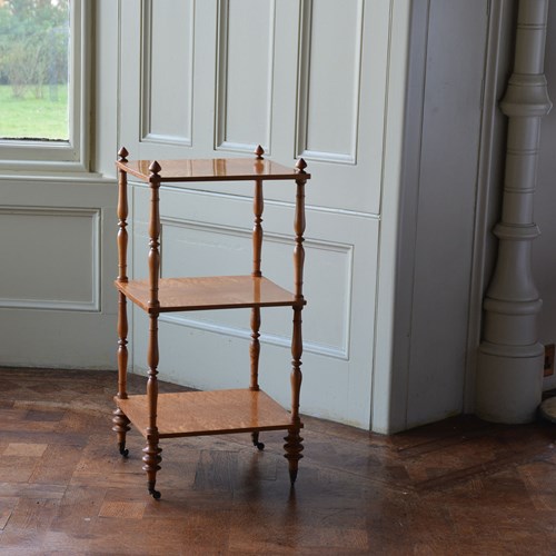 Early 19Th Century Birdseye Maple Whatnot