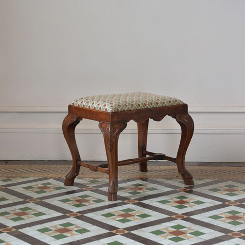 19Th Century Continental Walnut Stool