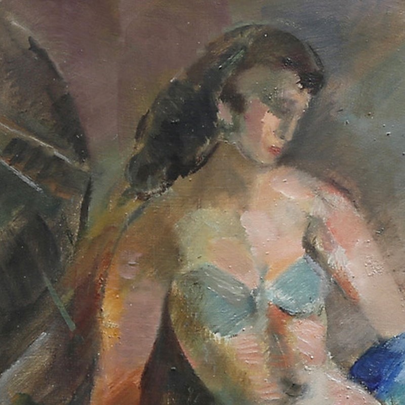 1950 Swedish Painting, 'Dancer,' JULES SCHYL  -barnstar-433b339d-2449-44ab-9925-ac9e6646f3c9-main-637086642299429898.jpeg