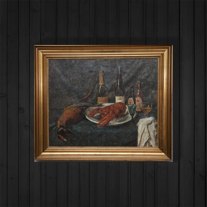 Large, 1929, Painting, 'Champagne And Lobster.’-barnstar-841f9332-0cee-4139-bc65-6d7eb5450b04-main-637249899986941472.jpeg