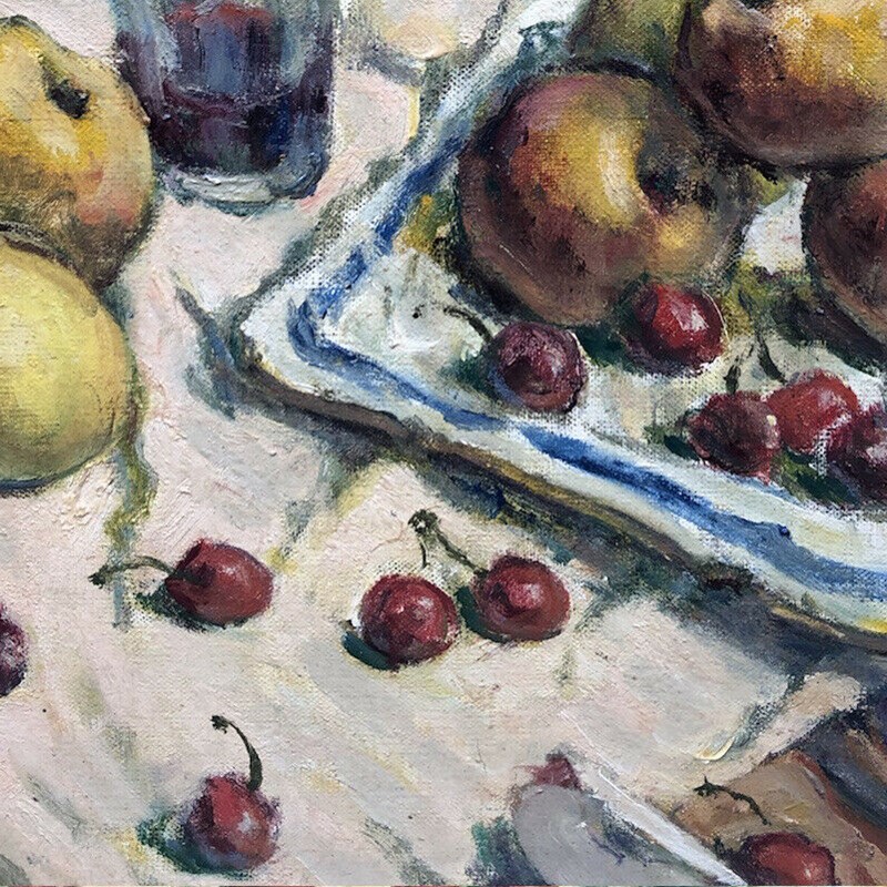 1933, French Oil Painting, 'Apples and Cherries.'-barnstar-apples-and-cherries-3-main-637531577542580702.jpg