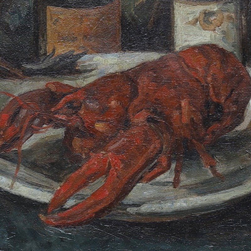 Large, 1929, Painting, 'Champagne And Lobster.’-barnstar-e73afd3e-be62-4930-ba21-345261d1f9bc-main-637249899994441247.jpeg