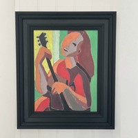 Painting, 'Girl with a Guitar', Marc Taylor