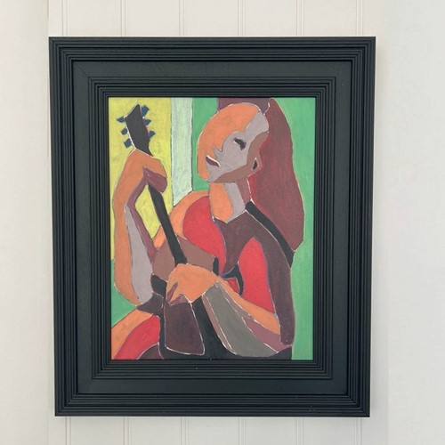 Painting, 'Girl With A Guitar', Marc Taylor
