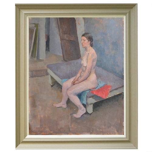 'Nude On A Red Cloth,' Philippa Maynard Romer