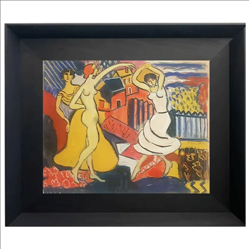 1960, French Pastel And Gouache 'Dancing Girls'