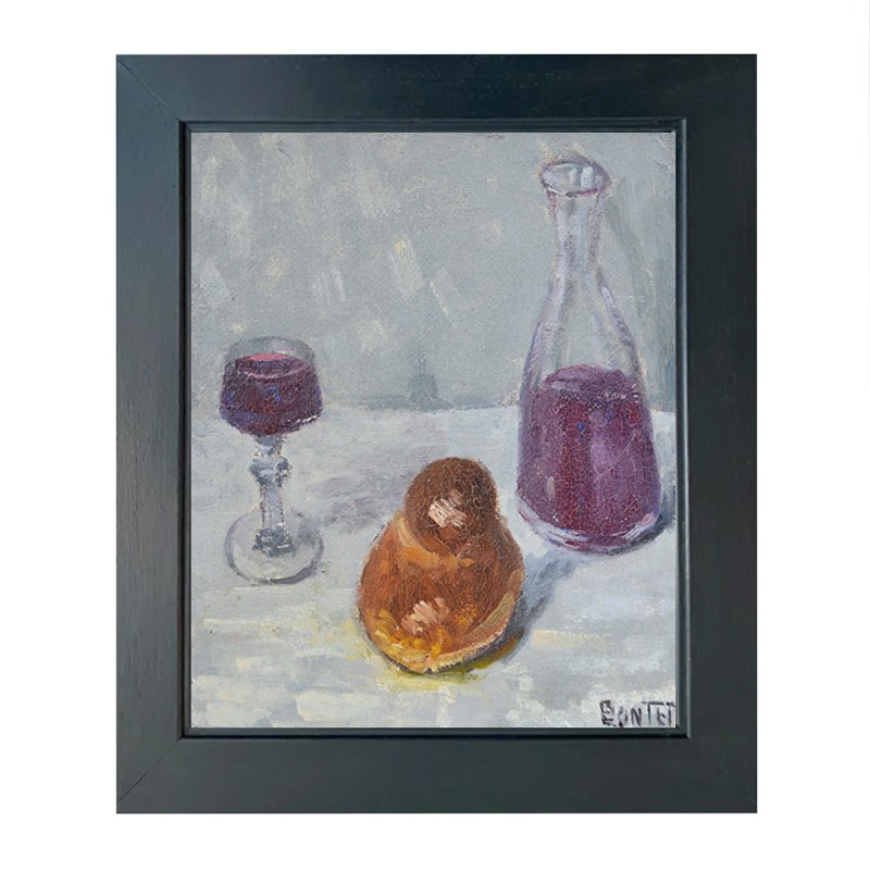 1930'S, Painting, 'Wine & Brioche', Joseph Bontet-barnstar-wine-and-brioche-1-main-637612728162362208.jpg