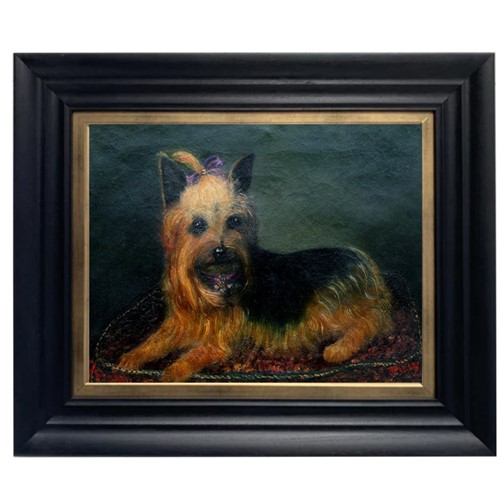 19Thc, Painting, Yorkshire Terrier, 'Tilly.'