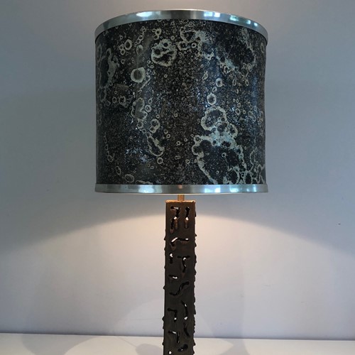 Worked Steel Design Table Lamp
