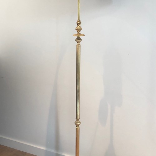 Neoclassical Style Brass Floor Lamp. French Work 