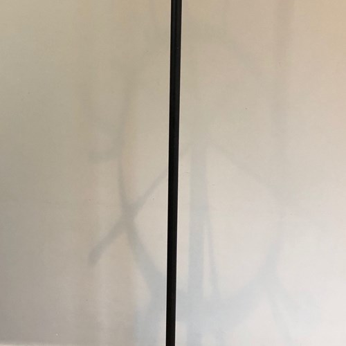 Black Lacquered Metal And Brass Coat Rack. French Work