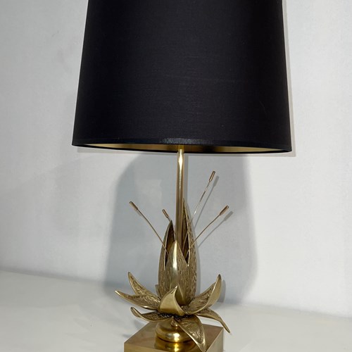 Nenuphar Bronze And Brass Table Lamp. French Work 