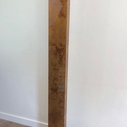Gilt Lucite And Gilt Metal Floor Lamp, Italian Work, Circa 1970