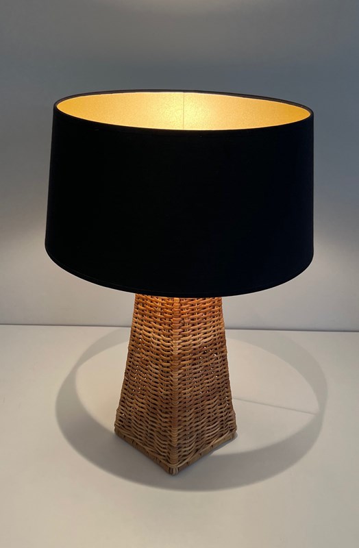 Pyramidal Rattan Table Lamp. French Work. Circa 1970-barrois-antiques-4-main-638216472344005774.jpg