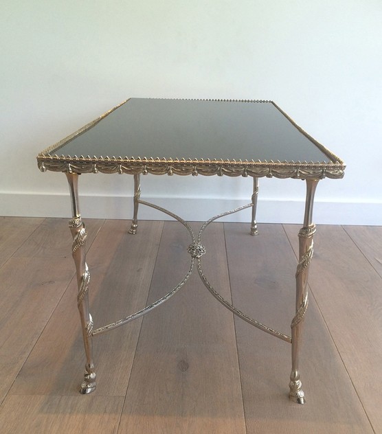  Silver coffee table with horsefeet & black top-barrois-antiques-50's-17986_main_636420159492440289.jpg