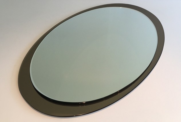 Att To Fontana Arte. Large Oval Mirror. Circa 1970-barrois-antiques-50's-22159_main_636386446010508460.jpg