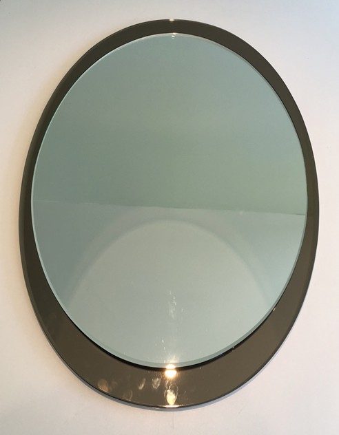 Att To Fontana Arte. Large Oval Mirror. Circa 1970-barrois-antiques-50's-22163_main_636386446303647492.jpg