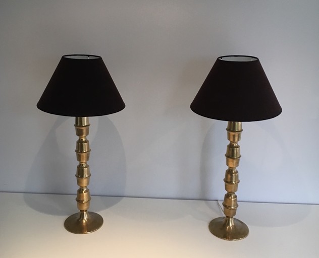 Pair Of Tall Brass Table Lamps, Circa 1960 -barrois-antiques-50's-24134_main_636426388666087267.JPG