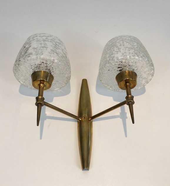 Pair of Bronze Sconces with Worked Glass -barrois-antiques-50's-26467-main-636573080892635703.JPG